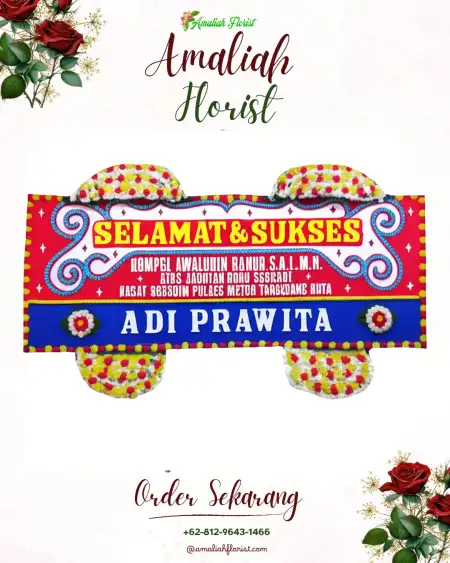 Papan Bunga Ucapan Selamat Mrinen